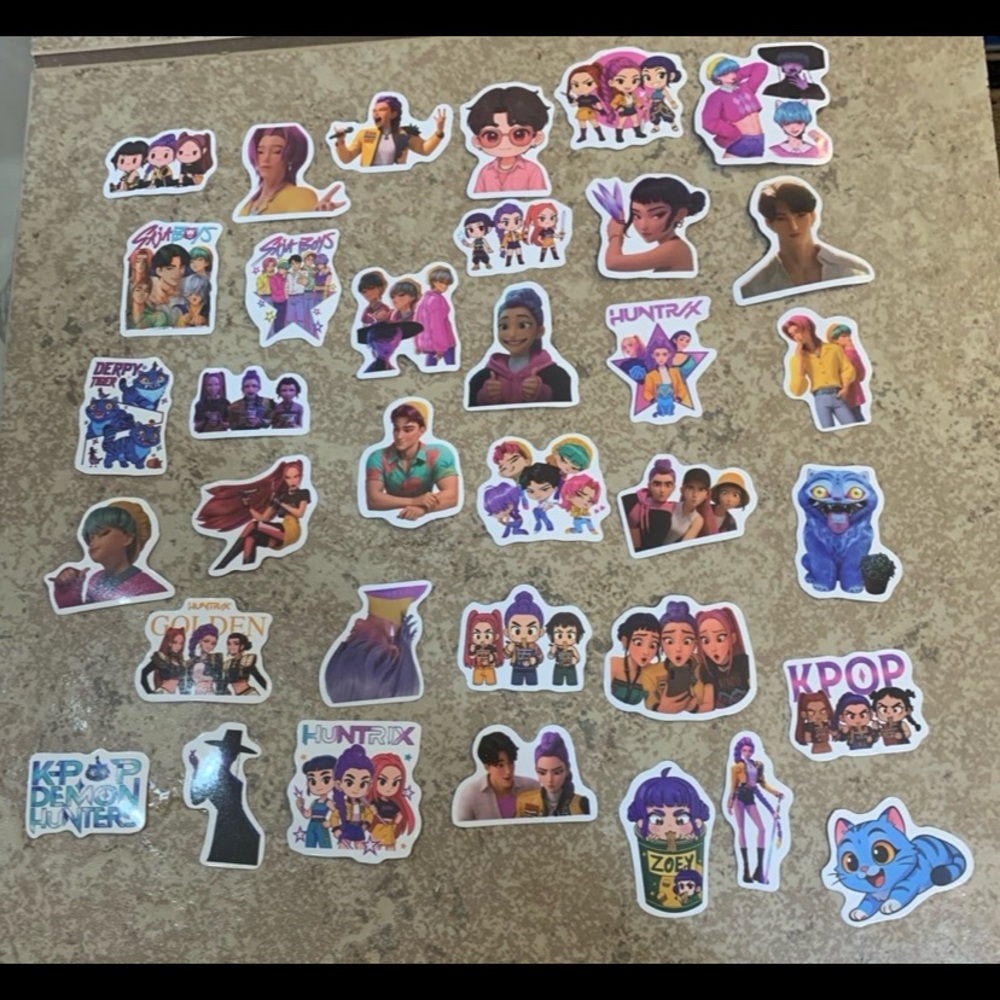 New! K-Pop Demon Hunters-themed (75) Stickers